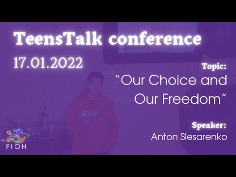 Anton Slesarenko - "Our choice and our freedom"